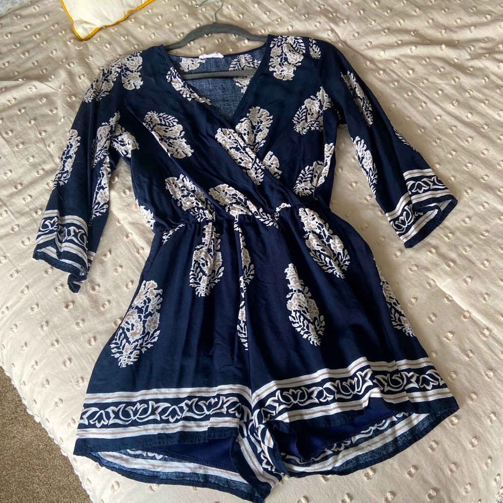 A’GACI Navy Romper